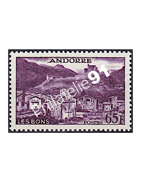 Timbre n° 152A, collection Timbre Andorre Français