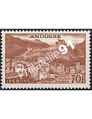 Timbre n° 152B, collection Timbre Andorre Français