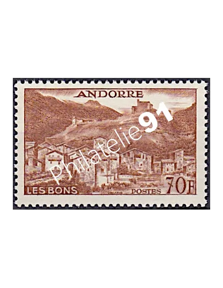 Timbre n° 152B, collection Timbre Andorre Français