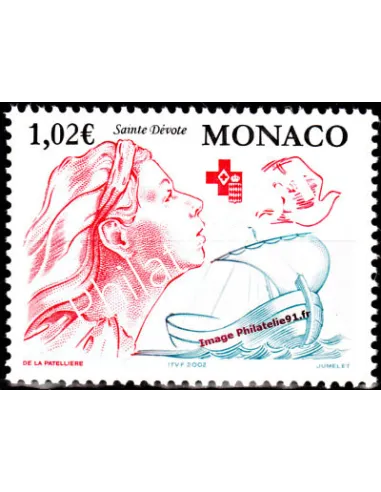 Timbre de Monaco n° 2354 - Thématique : Croix Rouge - Sainte Dévote