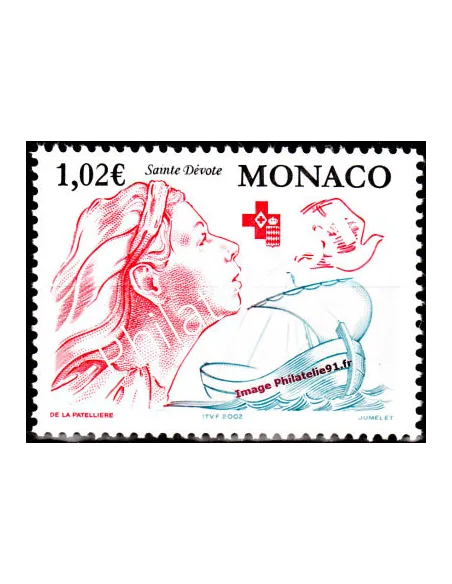 Timbre de Monaco n° 2354 - Thématique : Croix Rouge - Sainte Dévote