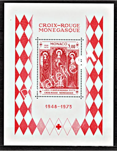 Bloc-feuillet de MONACO n° 7 - Croix-Rouge monégasque