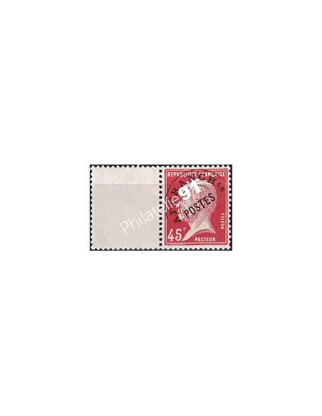 Timbre Préoblitéré n°   67 ** (avec bord interpanneau) - Type Pasteur (250423-8)