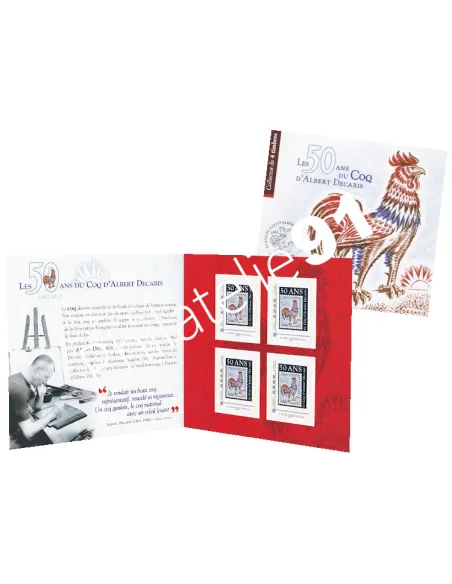 Timbres Collectors, COL 182, Coq decaris, collection timbres France
