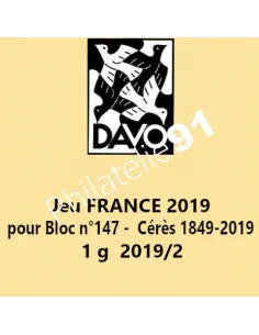 DAVO Jeu Luxe FRANCE 2019, Bloc Cérès, matériel de philatélie