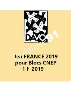 DAVO - France Luxe 2019 pour blocs CNEP, matériel philatélie