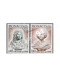 Timbres EUROPA de MONACO - n°  957 à 958 - Année 1974 - Sculptures