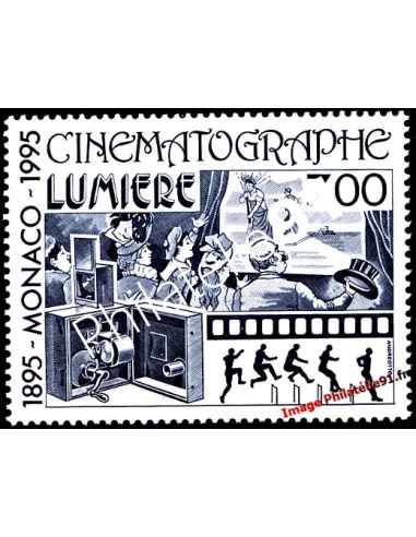 Timbre de MONACO n° 1998 - Centenaire du cinéma