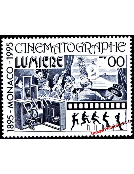 Timbre de MONACO n° 1998 - Centenaire du cinéma