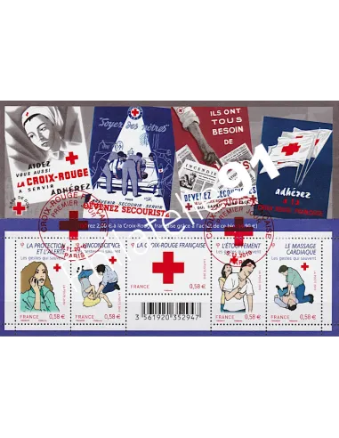 Feuille n° 4520, Feuille Croix-Rouge, Collection timbres France