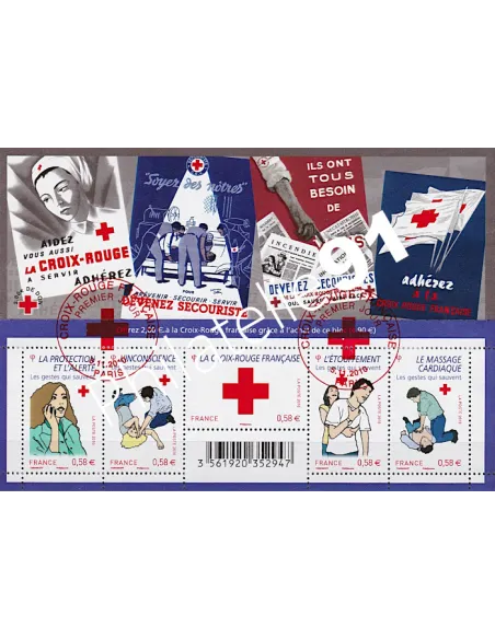 Feuille n° 4520, Feuille Croix-Rouge, Collection timbres France