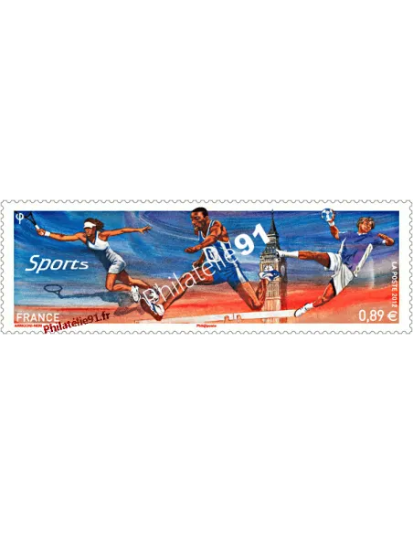 timbre de France n° 4673 - Sports. Sportifs et Big Ben