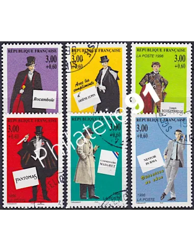 Timbre n° 3025 à 3030 oblitéré, Collection timbres France