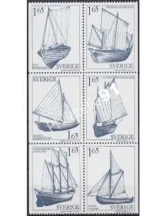 Suède, n° 1134 et 1139, Bateaux, collection timbres Europe