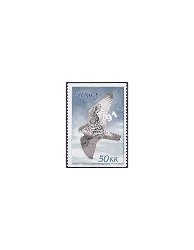 Suède, n° 1122, Rapace, Faucon Gerfaut, collection timbres Europe
