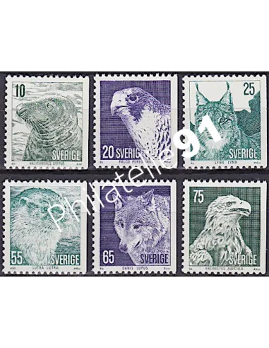 Suède, n° 796 et 801, Animaux, collection timbres Europe