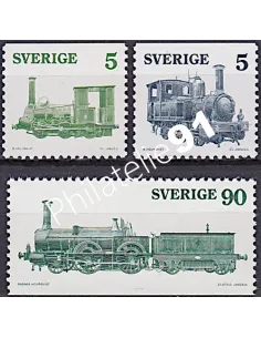 Suède, n° 892 et 894, Trains, collection timbres Europe