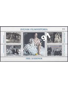 Suède, BF n° 8, cinéma, collection timbres Europe