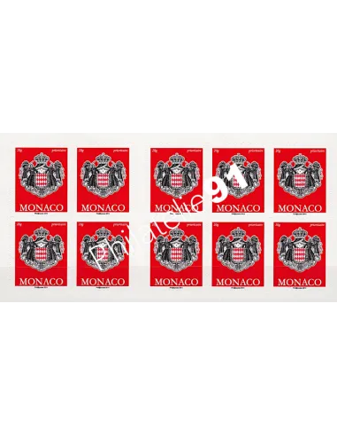 Monaco, Carnet n° 18, armoiries, collection timbres Monaco
