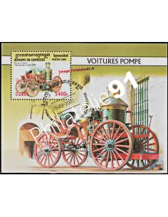 Bloc de timbre du CAMBODGE - BF 176 - Pompiers