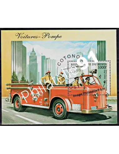 Bloc feuillet du BENIN - BF année 1998 - Pompiers