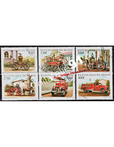 BENIN - Série complète année 1998 - Pompiers