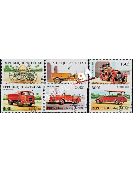 TCHAD - Série complète année 1998 - Pompiers