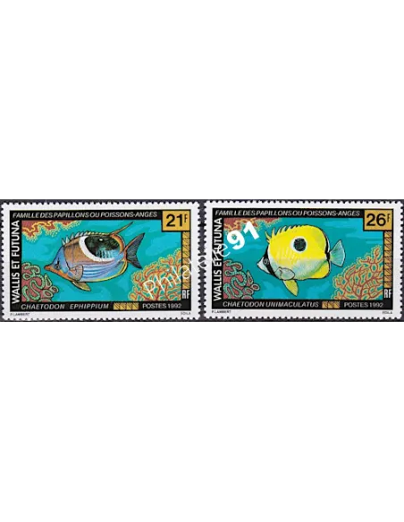 WALLIS ET FUTUNA,n° 430 à 431, collection timbres Dom-Tom