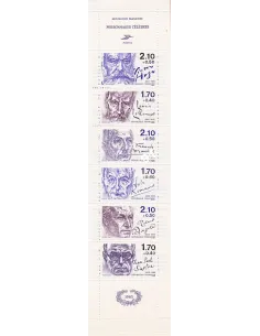 Carnet n° BC 2360A, écrivains, collection timbres France
