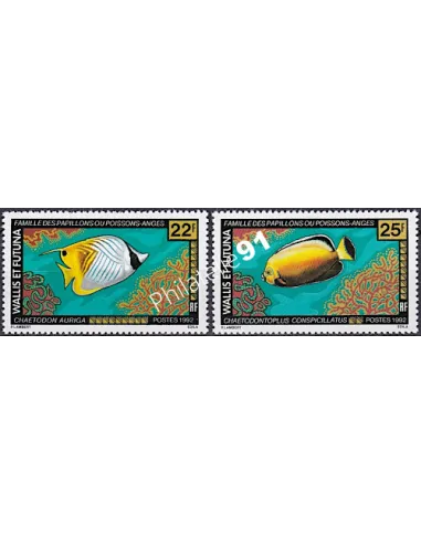 WALLIS ET FUTUNA,n° 437 à 438, collection timbres Dom-Tom