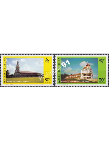 WALLIS ET FUTUNA,n° 455 à 456, collection timbres Dom-Tom