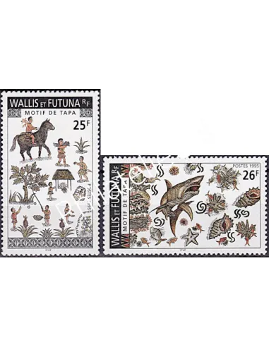 WALLIS ET FUTUNA,n° 483 à 484, collection timbres Dom-Tom