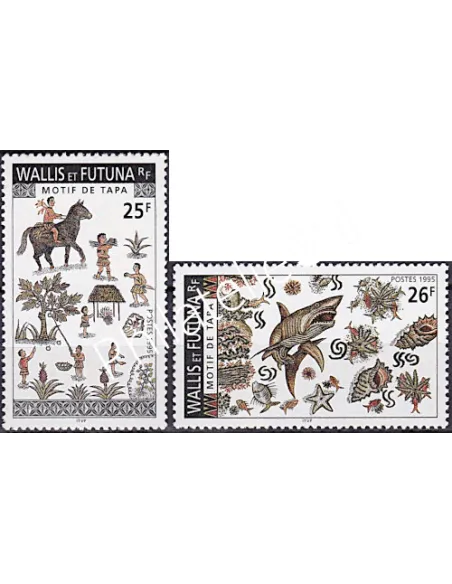 WALLIS ET FUTUNA,n° 483 à 484, collection timbres Dom-Tom
