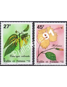 WALLIS ET FUTUNA,n° 489 à 490, collection timbres Dom-Tom