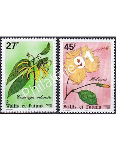 WALLIS ET FUTUNA,n° 489 à 490, collection timbres Dom-Tom