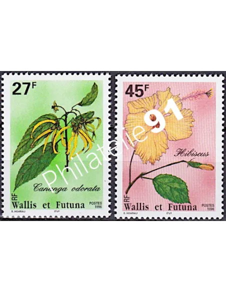 WALLIS ET FUTUNA,n° 489 à 490, collection timbres Dom-Tom
