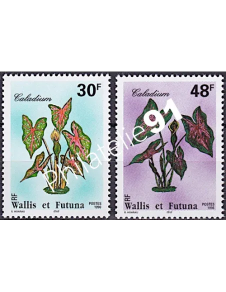 WALLIS ET FUTUNA,n° 493 à 494, collection timbres Dom-Tom