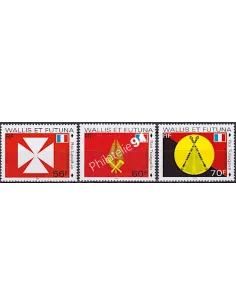 WALLIS ET FUTUNA,n° 498 à 500, collection timbres Dom-Tom