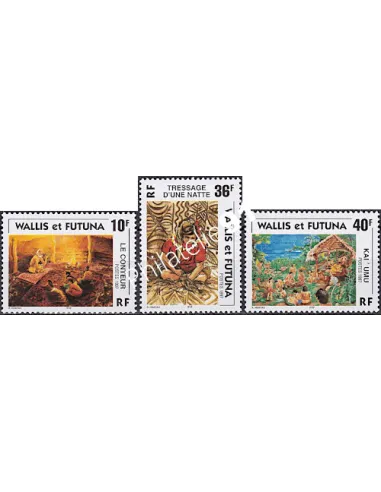 WALLIS ET FUTUNA,n° 502 à 504, collection timbres Dom-Tom