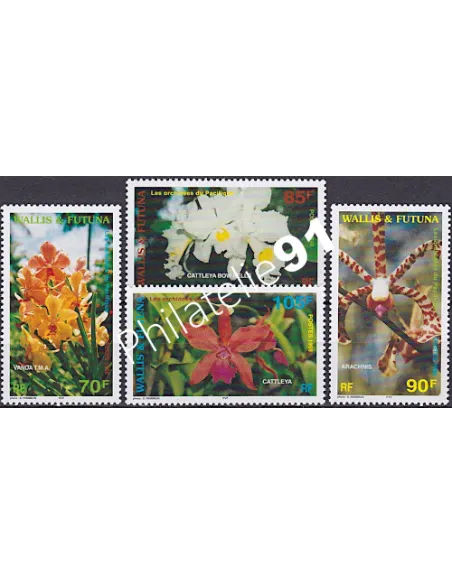 WALLIS ET FUTUNA,n° 513 à 516, collection timbres Dom-Tom