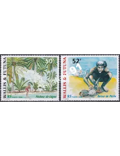 WALLIS ET FUTUNA,n° 518 à 519, collection timbres Dom-Tom