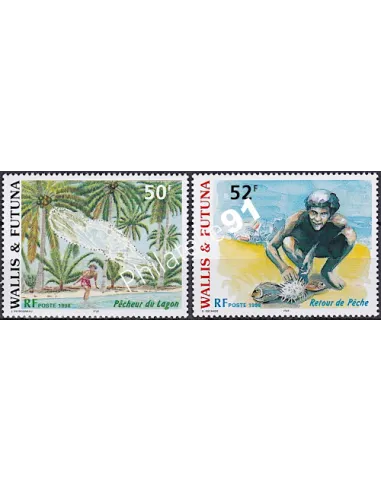 WALLIS ET FUTUNA,n° 518 à 519, collection timbres Dom-Tom