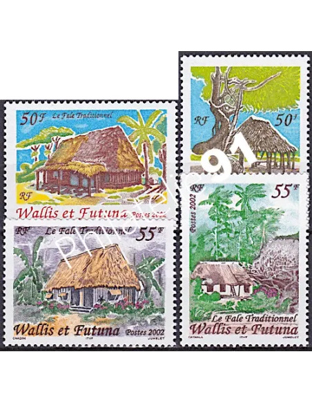 WALLIS ET FUTUNA,n° 571 à 574, collection timbres Dom-Tom