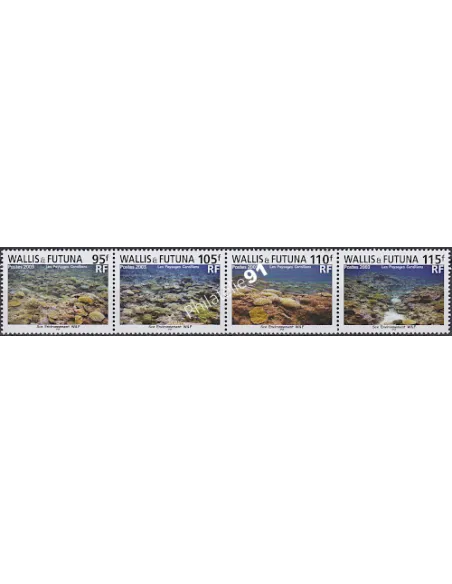WALLIS ET FUTUNA,n° 597 à 600, collection timbres Dom-Tom