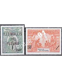 WALLIS ET FUTUNA,n° 649 à 650, collection timbres Dom-Tom