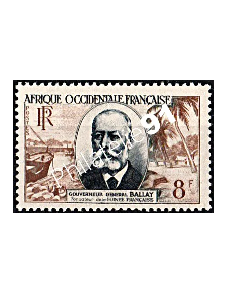 A.O.F n° 50  Gouverneur  Ballay, Timbres des colonies françaises