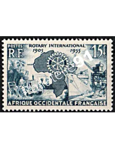 A.O.F. n° 53 - Cinquantenaire du Rotary, timbre des colonies françaises