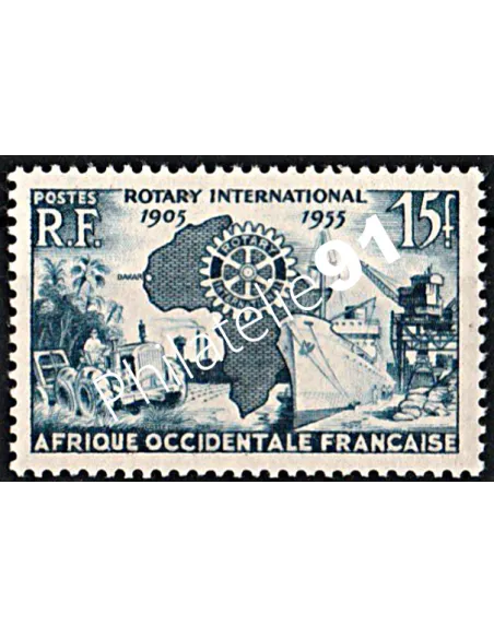 A.O.F. n° 53 - Cinquantenaire du Rotary, timbre des colonies françaises