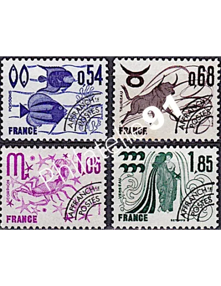 Timbres Préoblitérés n°  146 à 149, collection timbres France