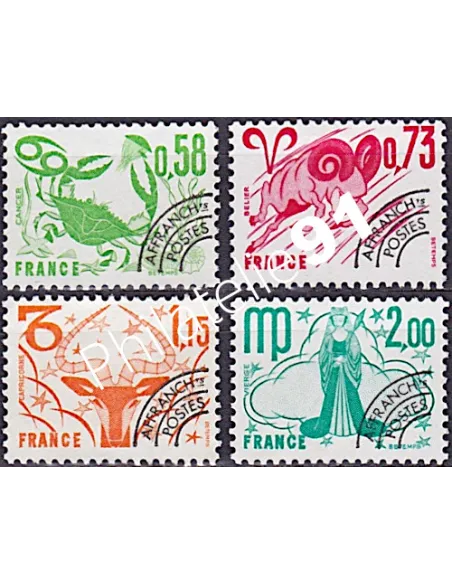 Timbres Préoblitérés n°  150 à 153, collection timbres France